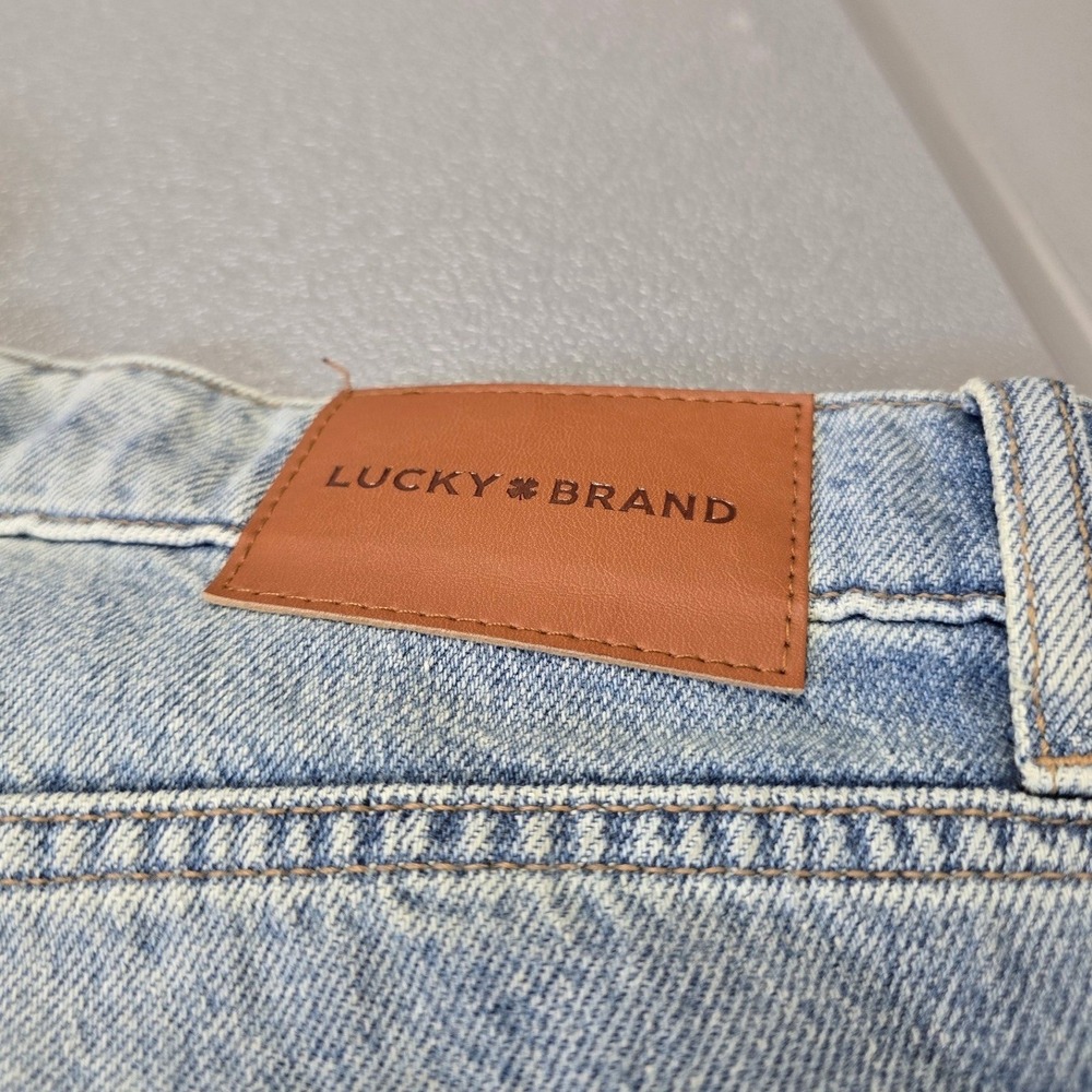 Lucky Brand Barrel Jeans Womens 2/26R Light Wash Wide Leg Relaxed Fit - Picture 7 of 10